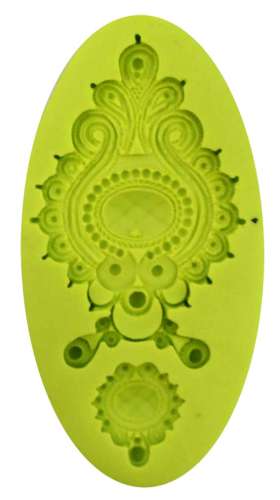 Damask Silicone Mould - Click Image to Close